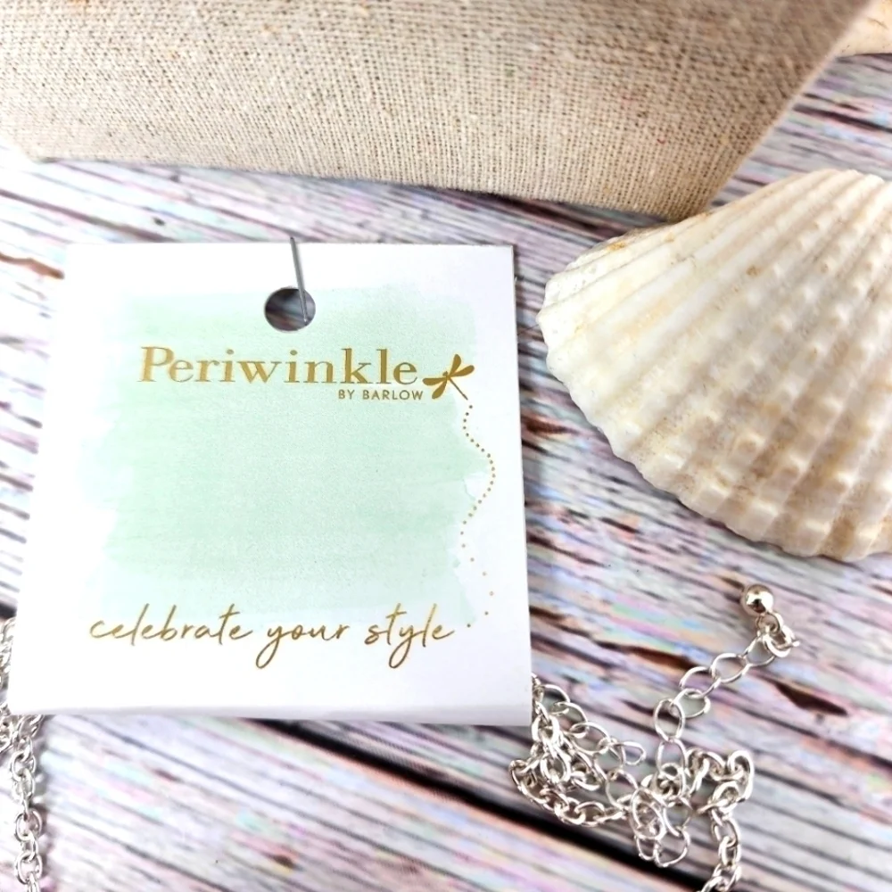 NEW PERIWINKLE BY BARLOW SILVER NECKLACE BEACH COASTAL VACATION‎ - Picture 9 of 9